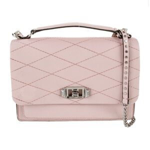 REBECCA MINKOFF Pink Quilted Leather Handbag NEVER USED